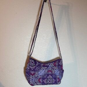 Purple Floral Women's Bag